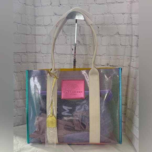 Kurt Geiger Handbags - Kurt Geiger Translucent XXL Vinyl Tote w/ Dustbag 16x12x5in NWT SOLD OUT
